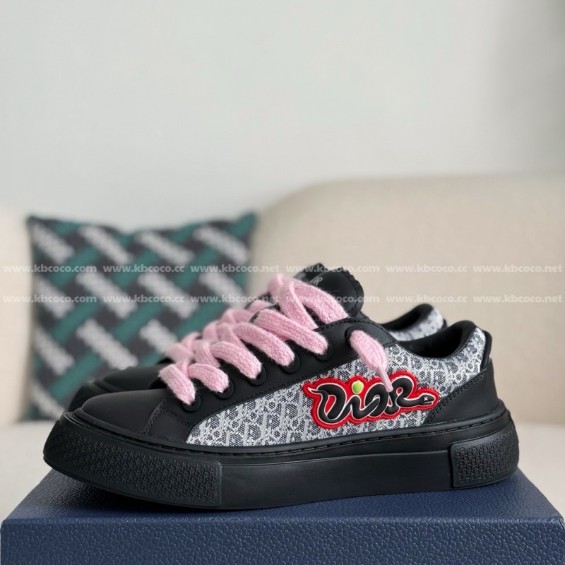 D*0r B33 Leather Sneakers