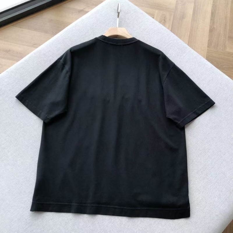 Acne Studios washed embroidered logo crew neck T-shirt