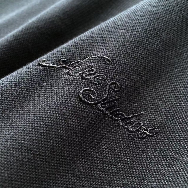 Acne Studios washed embroidered logo crew neck T-shirt