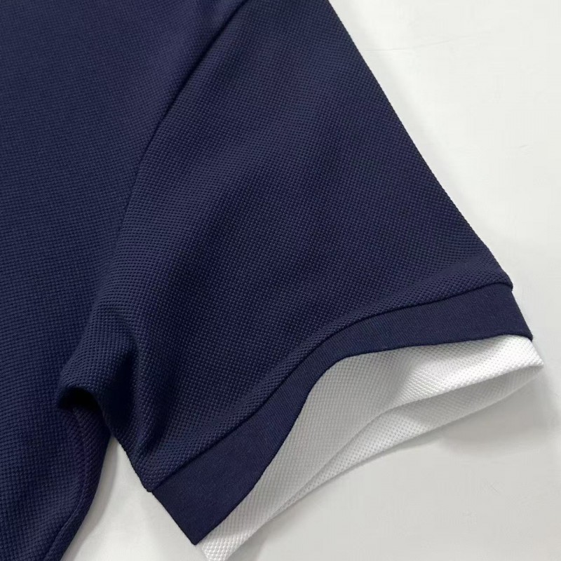 M*um*u micro logo letter contrast color polo shirt