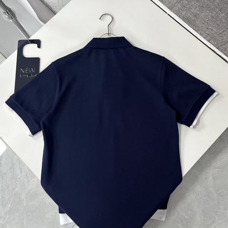 M*um*u micro logo letter contrast color polo shirt