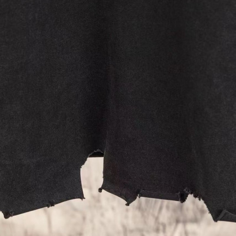 Ba*len*cia*ga Heavy Washed Round Neck T-Shirt