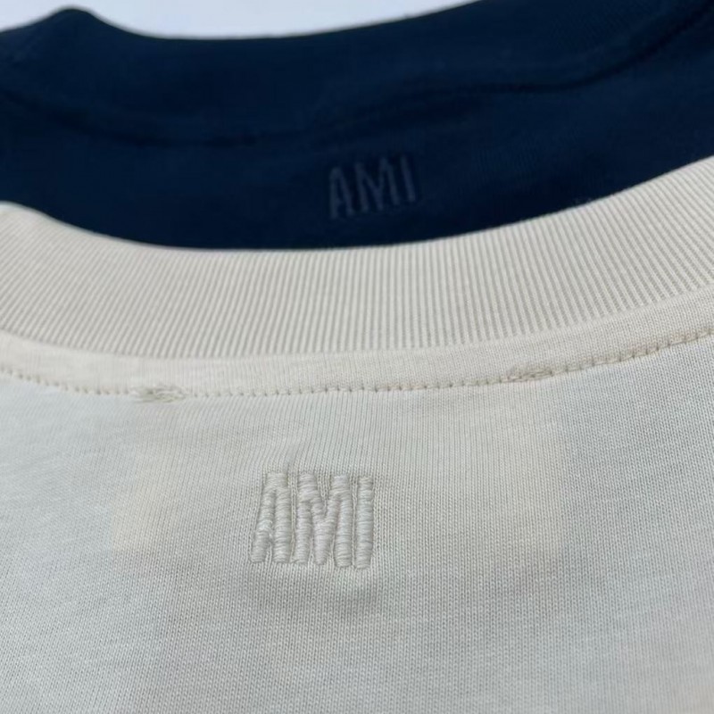 Ami navy blue crochet short sleeve