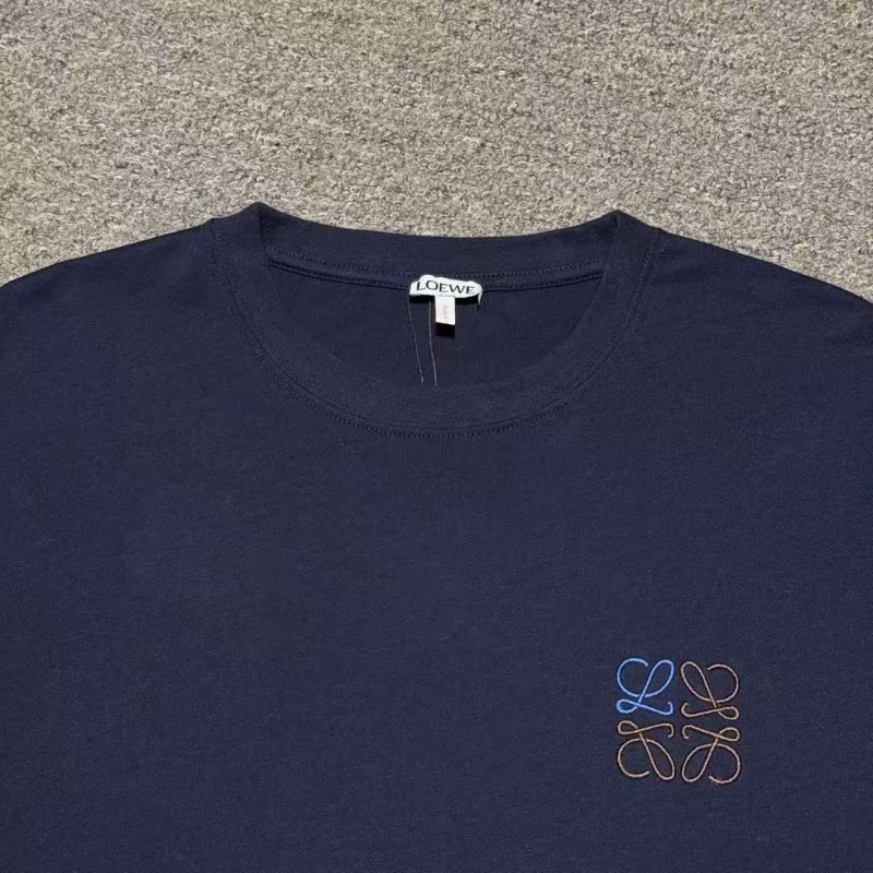 L0ew* new embroidered short sleeves