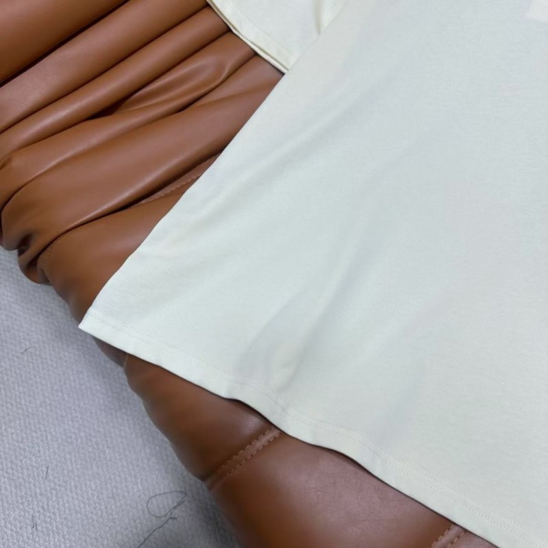 Ami heart woven short-sleeved T-shirt