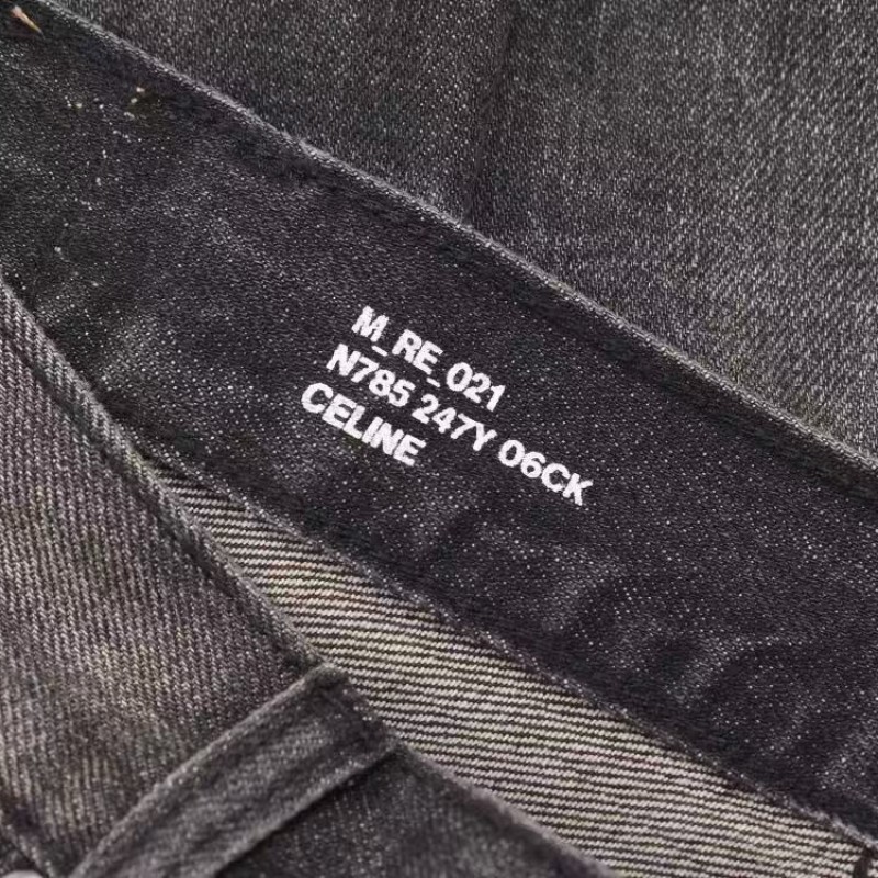 Ce**e black washed jeans with holes