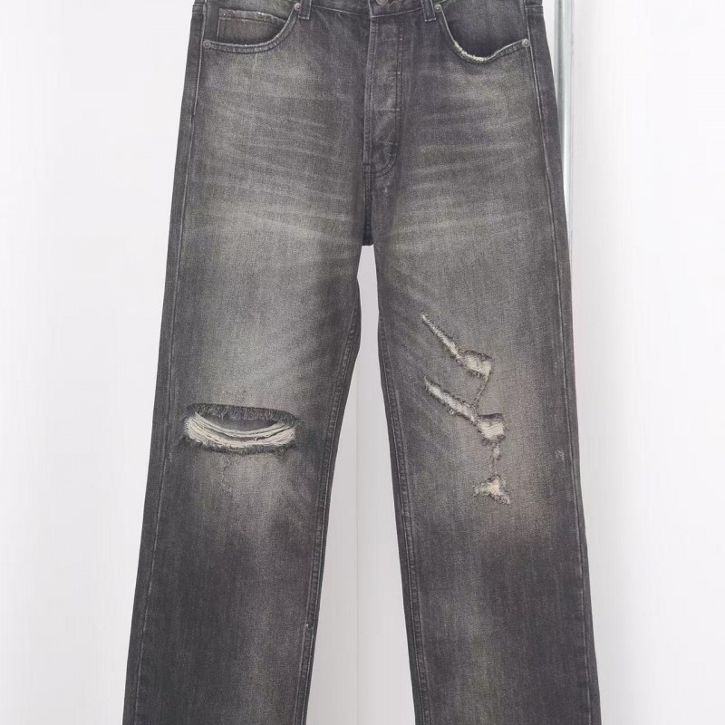 Ce**e black washed jeans with holes