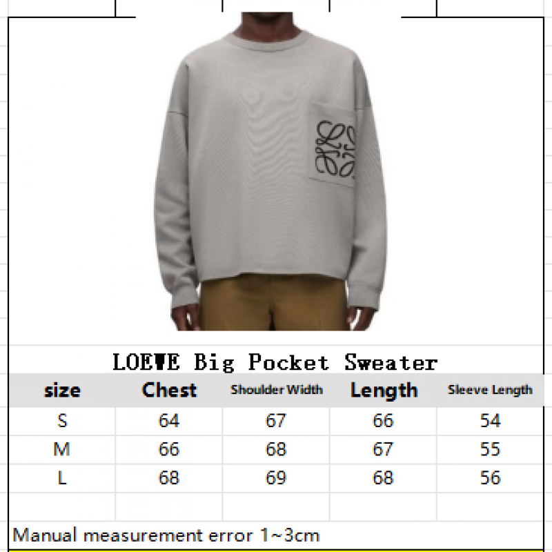 L0ew* Big Pocket Sweater
