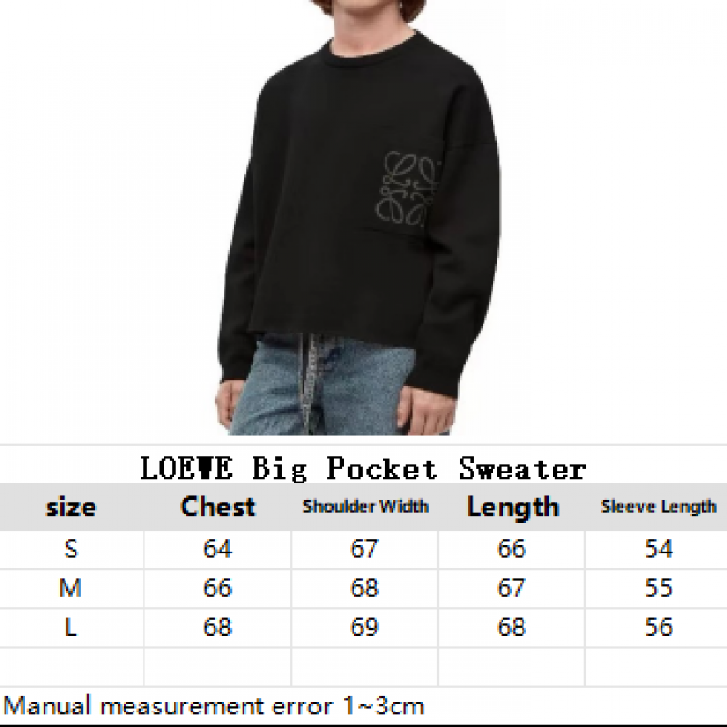 L0ew* Big Pocket Sweater