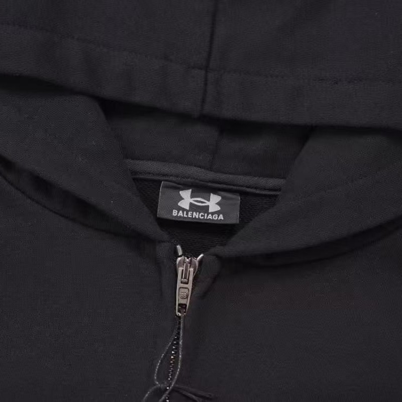 Ba*len*cia*ga x Under Armour washed zipper jacket