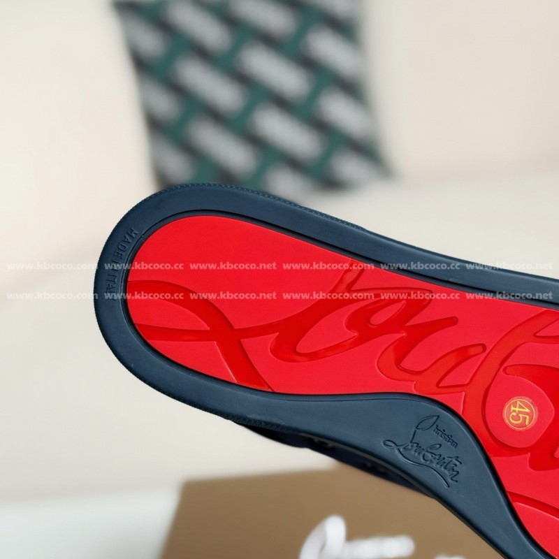 Ch**an Louboutin Faux Suede Sneakers