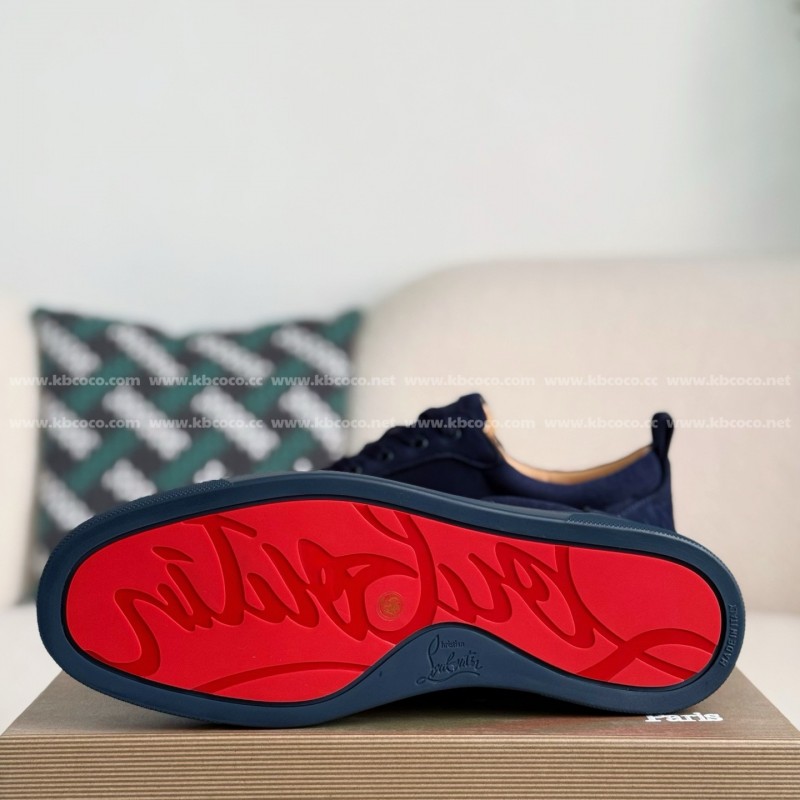 Ch**an Louboutin Faux Suede Sneakers