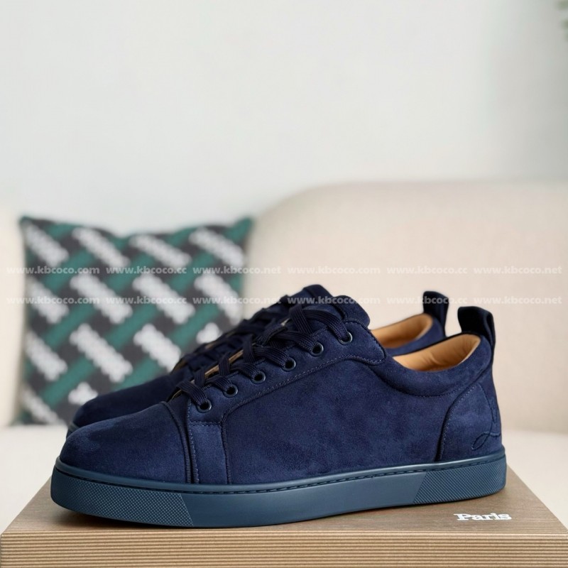 Ch**an Louboutin Faux Suede Sneakers