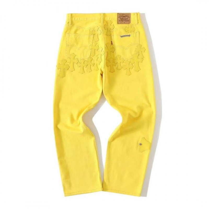 Ch**me He**ts New York limited edition yellow jeans