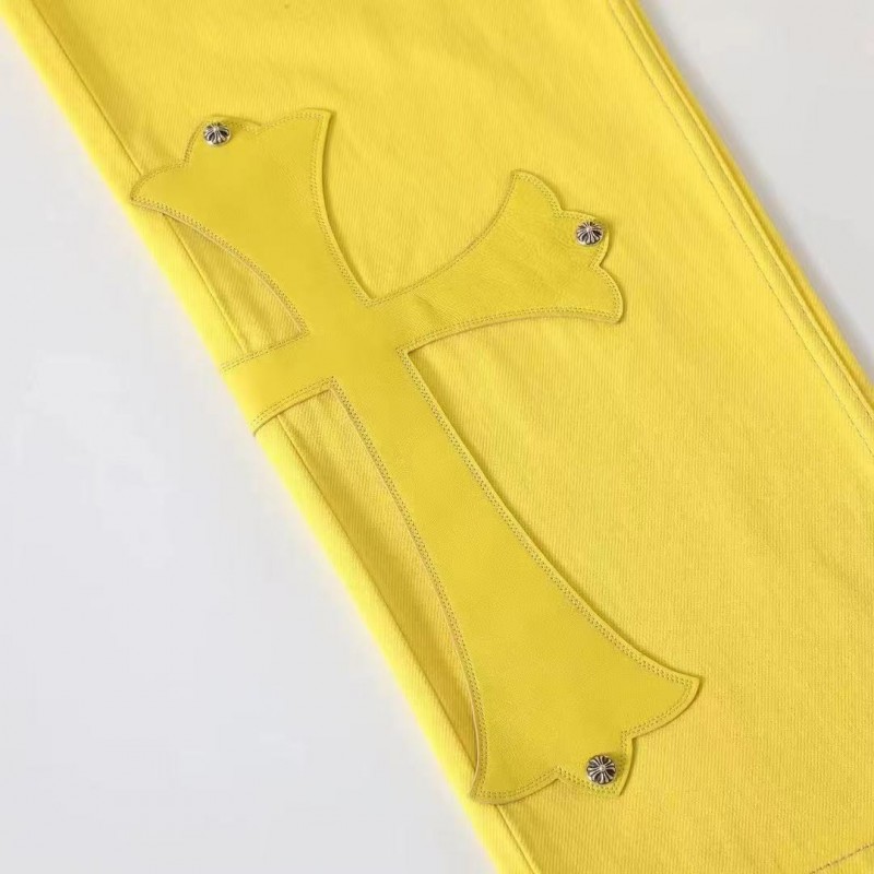 Ch**me He**ts New York limited edition yellow jeans