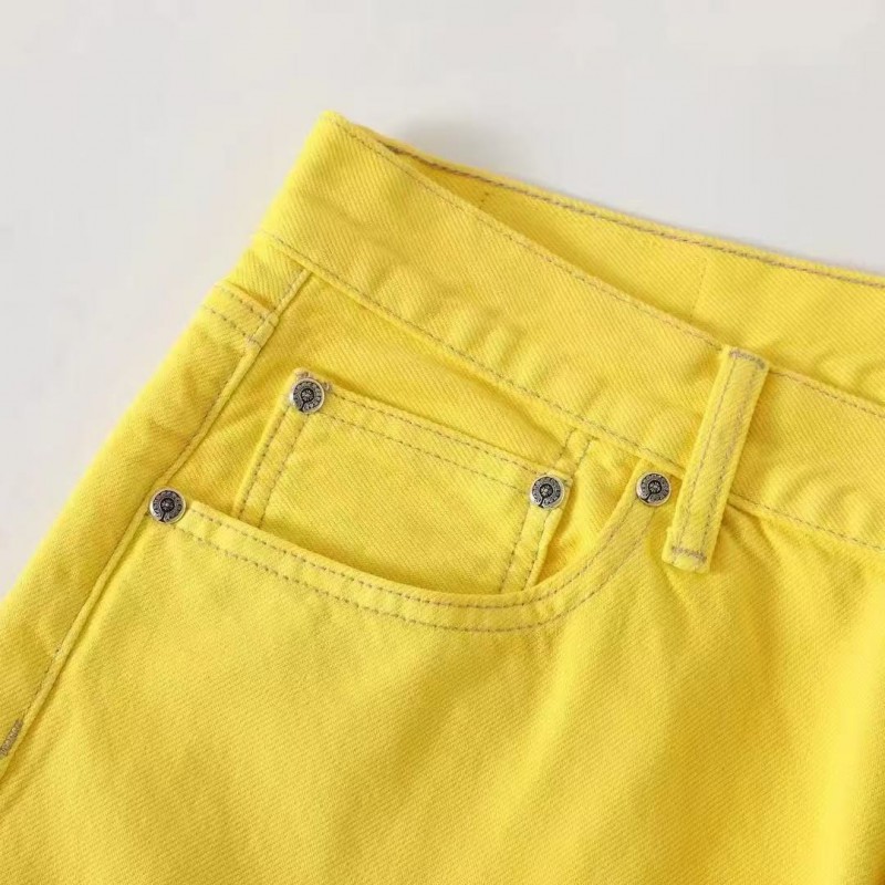 Ch**me He**ts New York limited edition yellow jeans