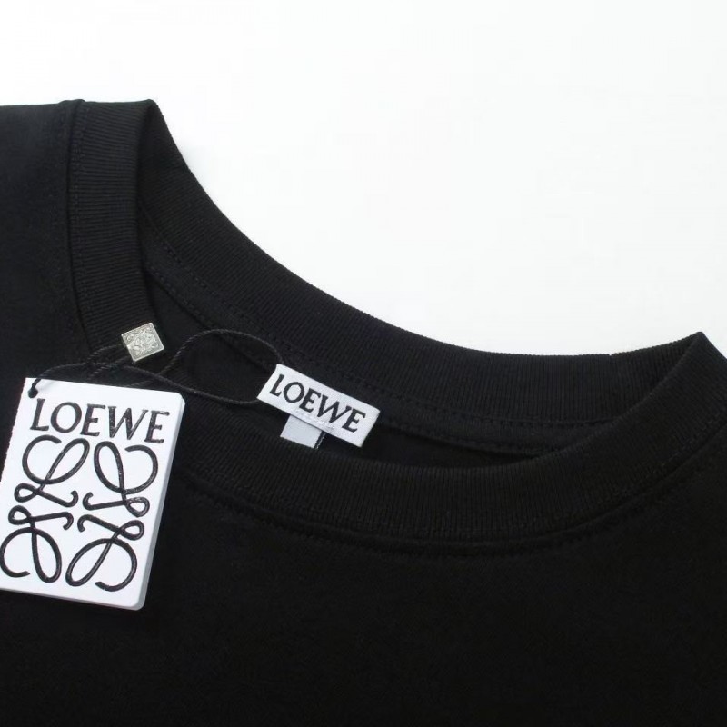 L0ew* blue logo on chest short sleeves