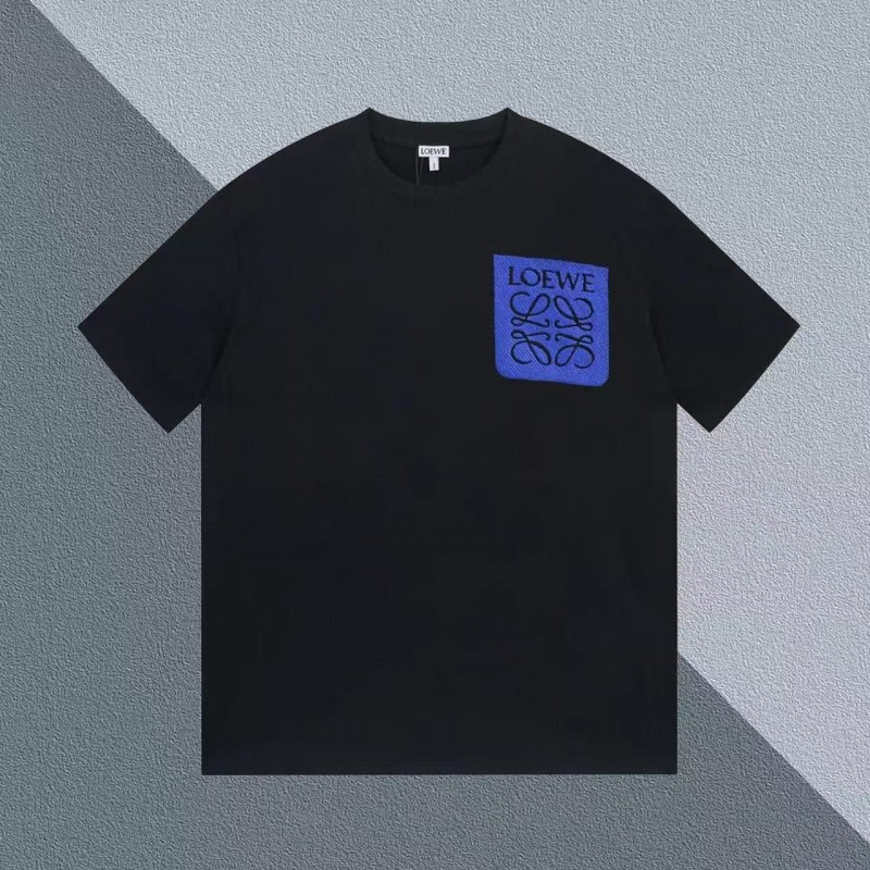 L0ew* blue logo on chest short sleeves