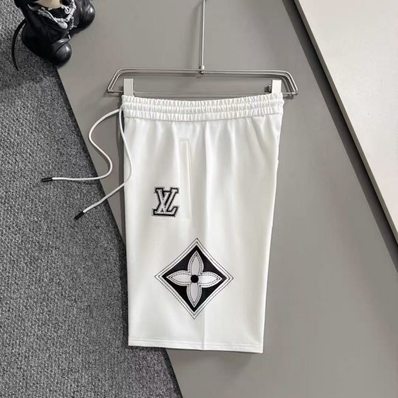 LV spring and summer new elastic casual washed loose shorts