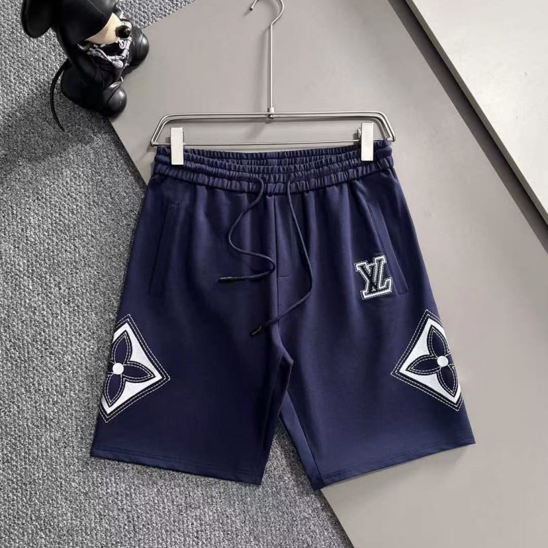 LV spring and summer new elastic casual washed loose shorts