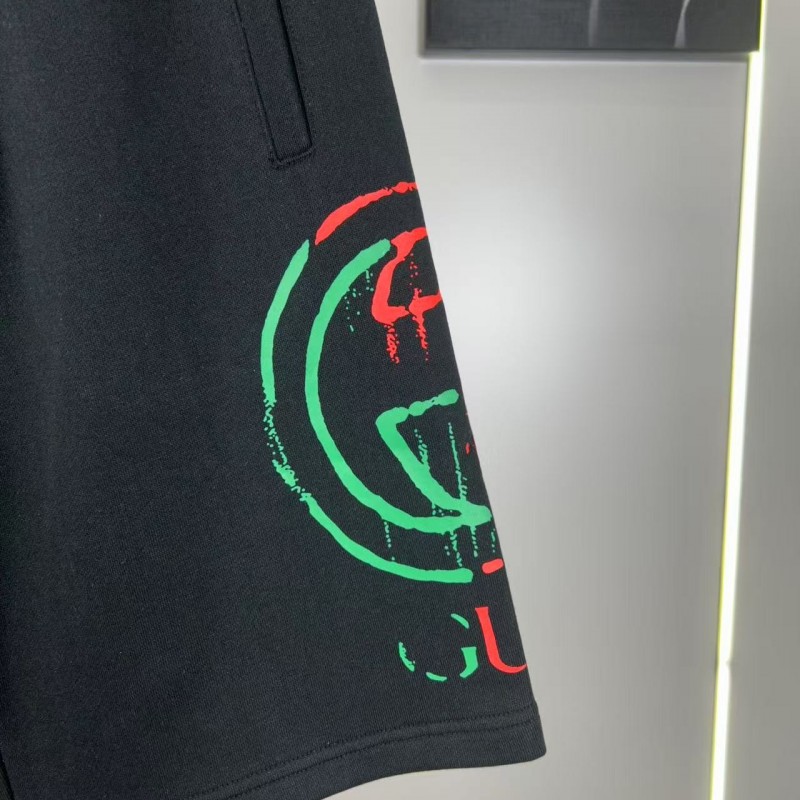 G*u*i side print classic logo shorts