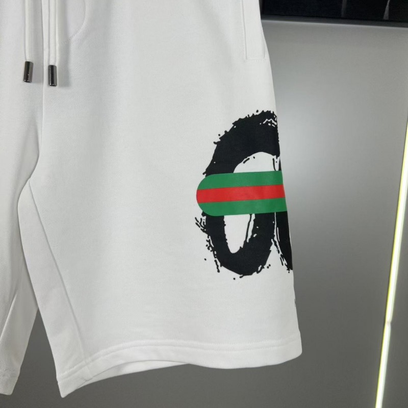 G*u*i side print classic logo shorts