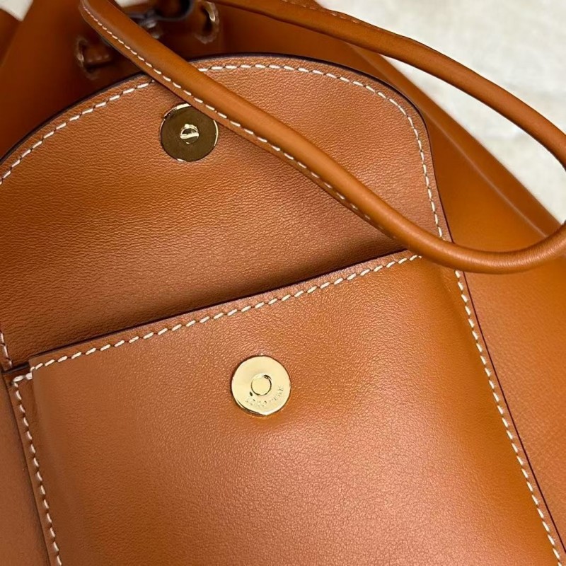 L**o p*ana extra brown imported cowhide drawstring backpack, size: 25*27*14cm