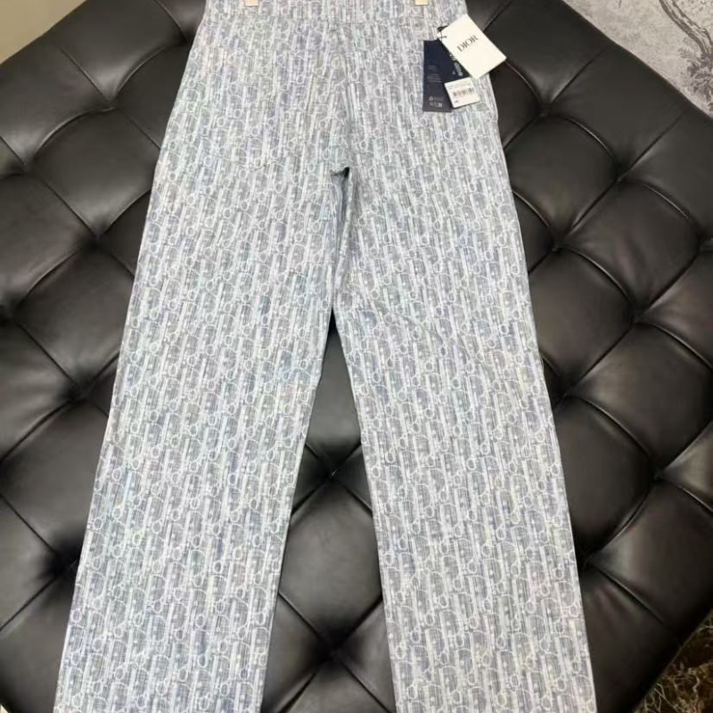 D*0r all over print jeans blue