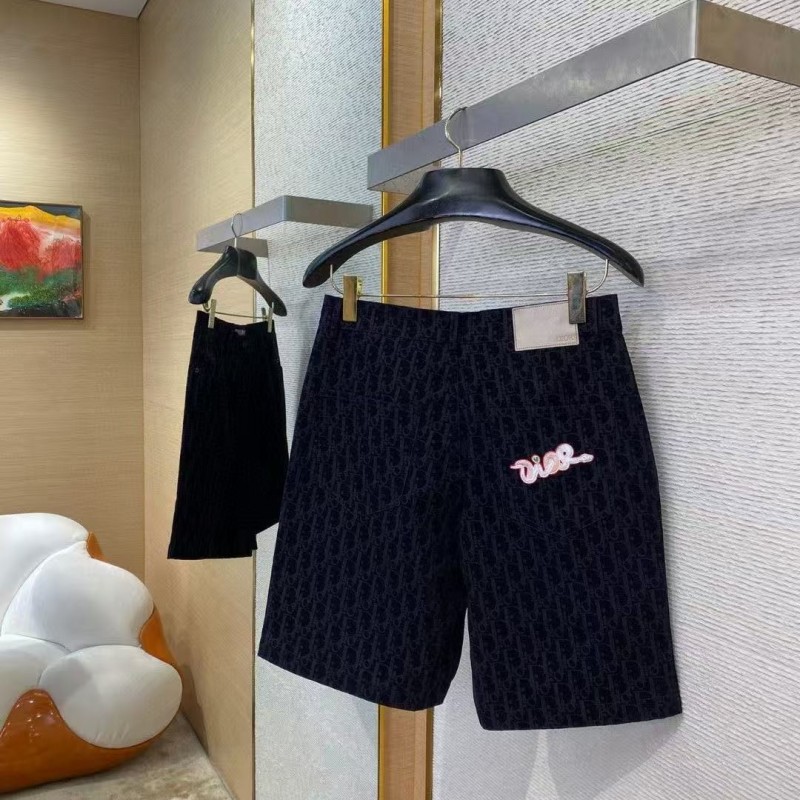 D*0r Snake Year Limited Edition Embroidered Dark Pattern Shorts