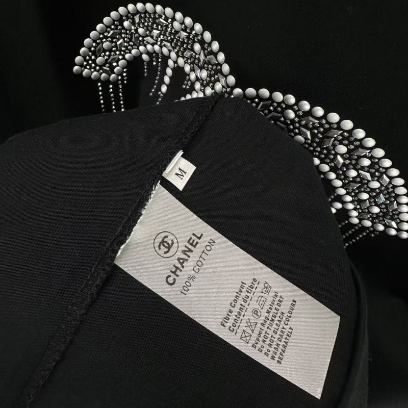 Ch*el 2025 new heavy iron brick T-shirt