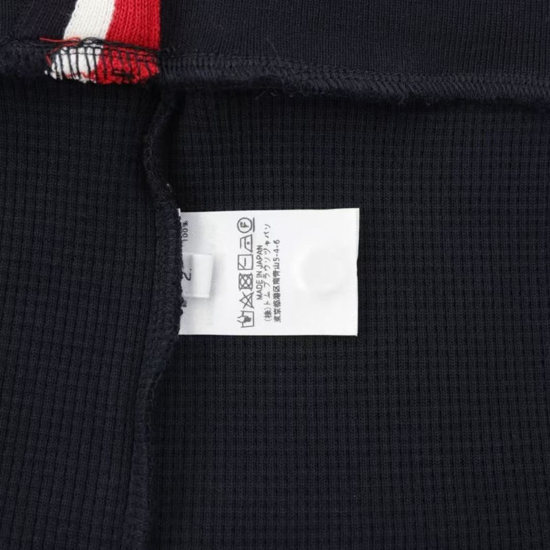 Thom Browne waffle crewneck sweatshirt