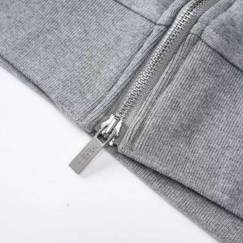Thom Browne ripple zip-up hoodie