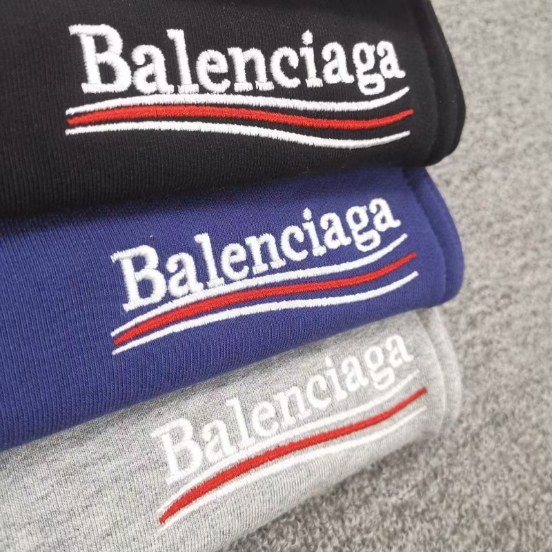 Ba*len*cia*ga Embroidered Cotton Shorts