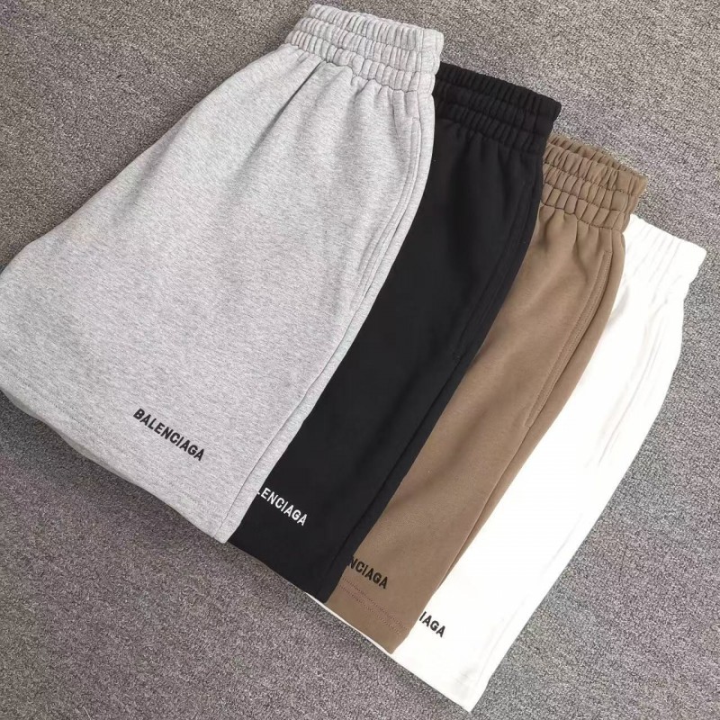 Ba*len*cia*ga Embroidered Cotton Shorts