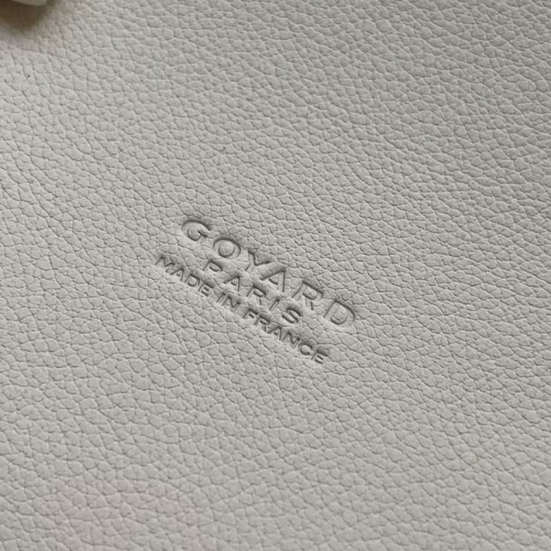 Go*ard imported cowhide with canvas one-shoulder crossbody bag, size: 21*16*4cm