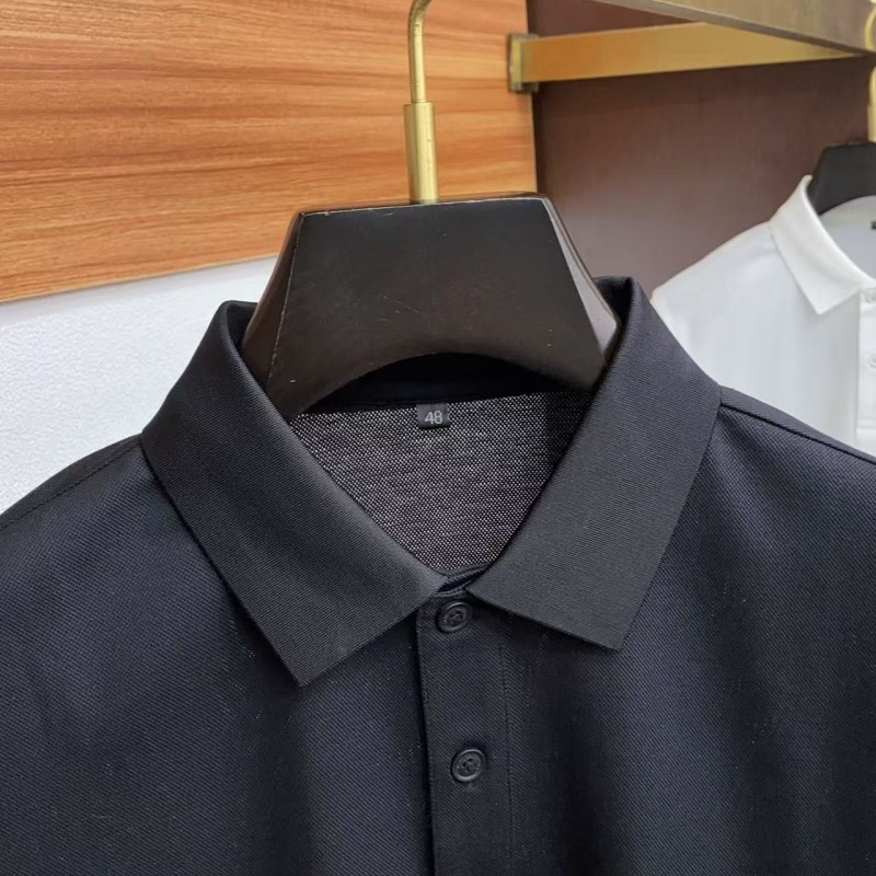 Pra*a 2025 new  lapel polo short sleeve