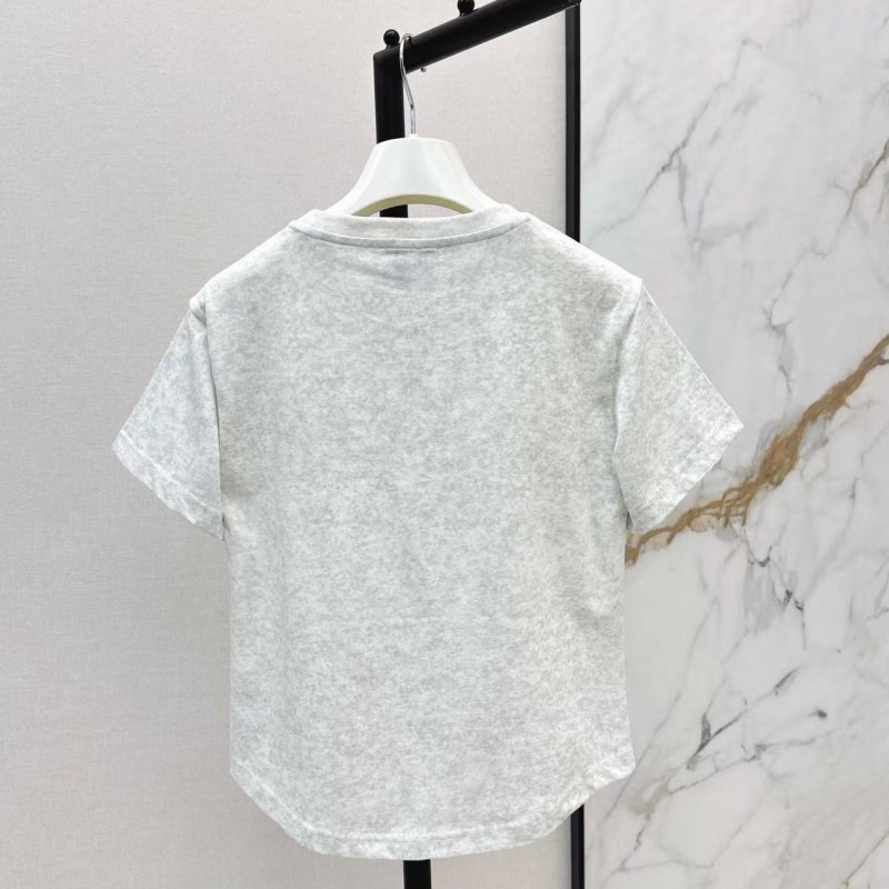 L0ew* SpringSummer new embroidered logo short-sleeved T-shirt