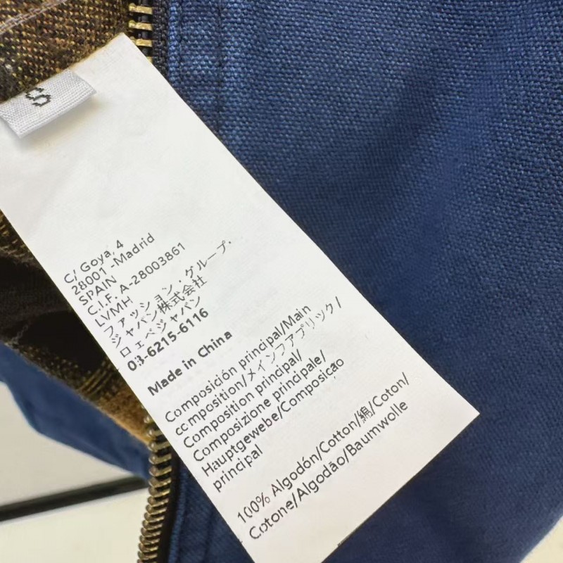 L0ew* Spring and Summer New Color-blocking Series Lapel Mid-length Casual Jacket