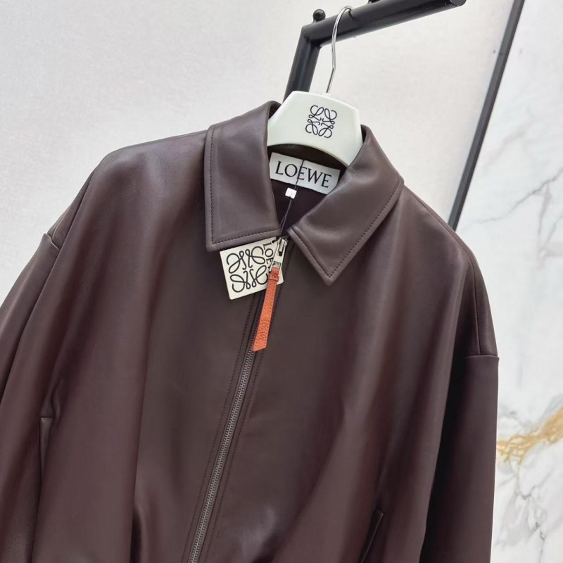 L0ew* Spring and Summer latest retro modern fashion design imported sheepskin pleated women