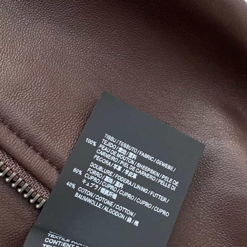 L0ew* Spring and Summer latest retro modern fashion design imported sheepskin pleated women