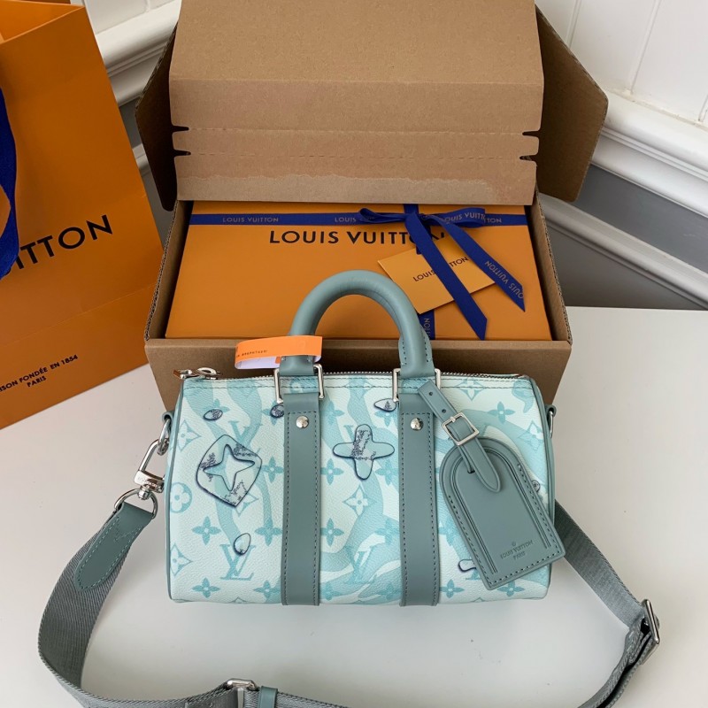 L0*is V*t0n's seasonal new Keepall Bandoulière 25 handbag M22527，25*15*11cm
