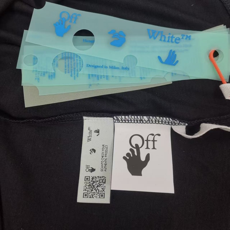 off white eco-friendly graffiti arrow print cotton T-shirt