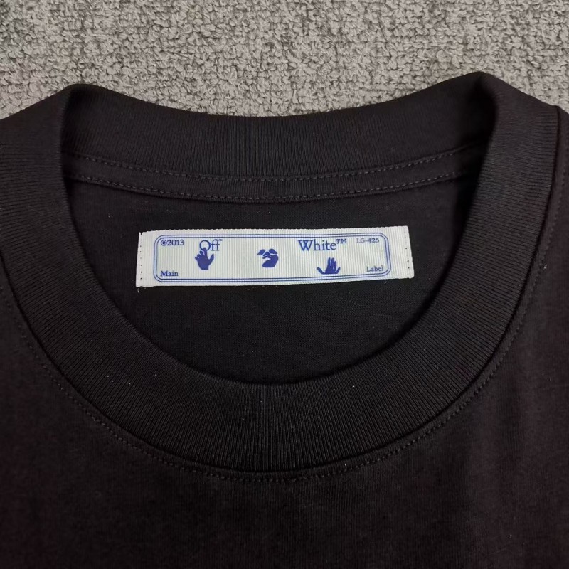 off white eco-friendly graffiti arrow print cotton T-shirt