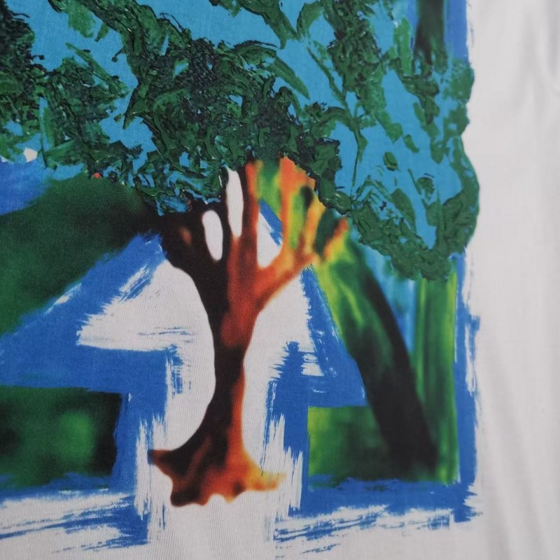 off white eco-friendly graffiti arrow print cotton T-shirt