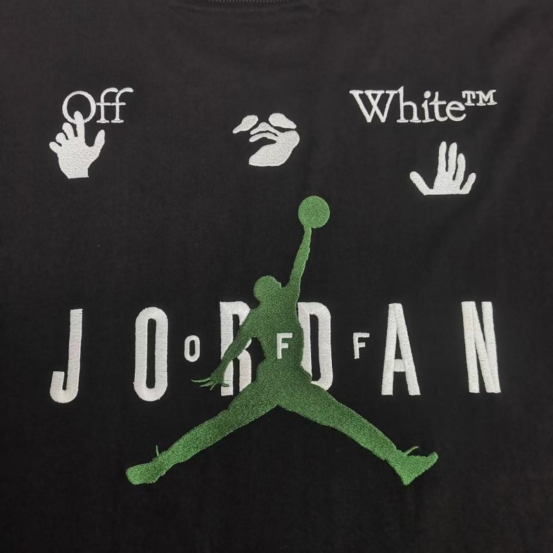 off white 2025ss top Jordan joint ow embroidery
