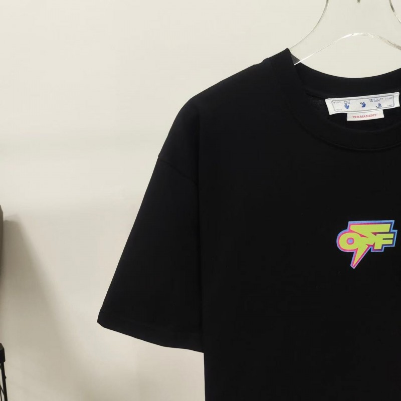 off white deformed 3D colorful graffiti arrow