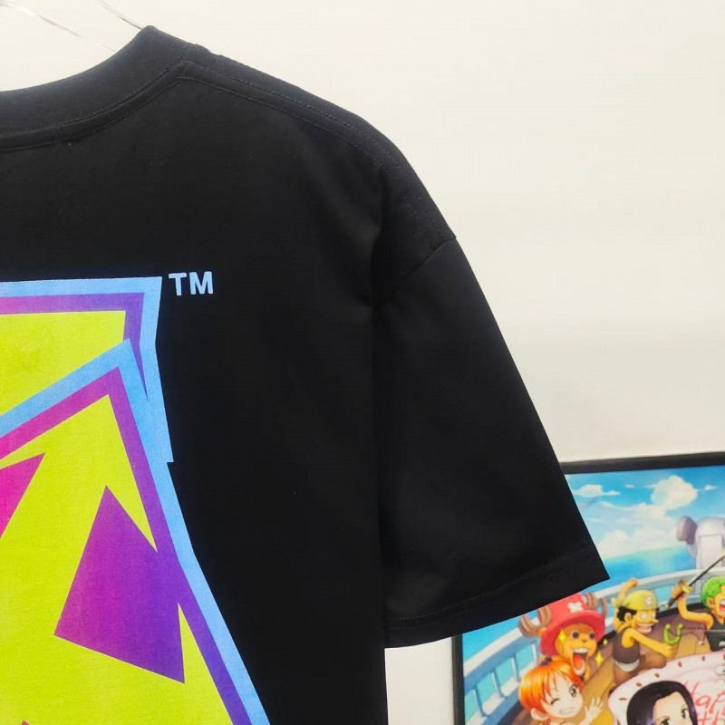 off white deformed 3D colorful graffiti arrow