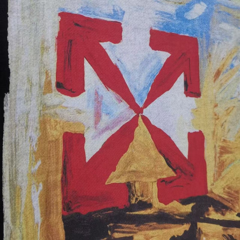 off white new summer 3D graffiti fantasy color