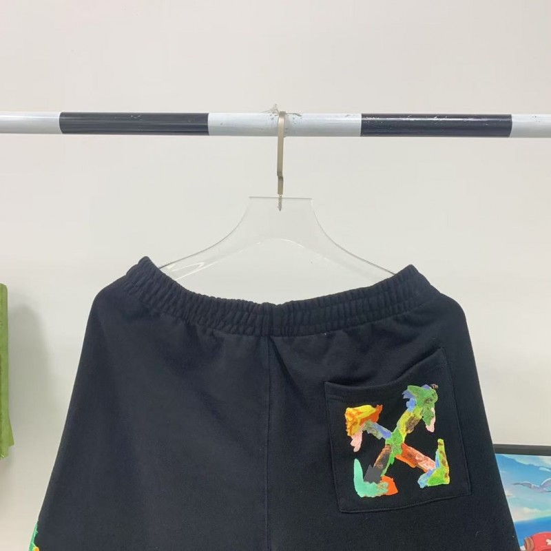 Off White 2025 new 3D graffiti shorts