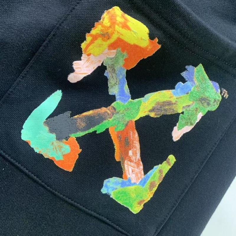 Off White 2025 new 3D graffiti shorts
